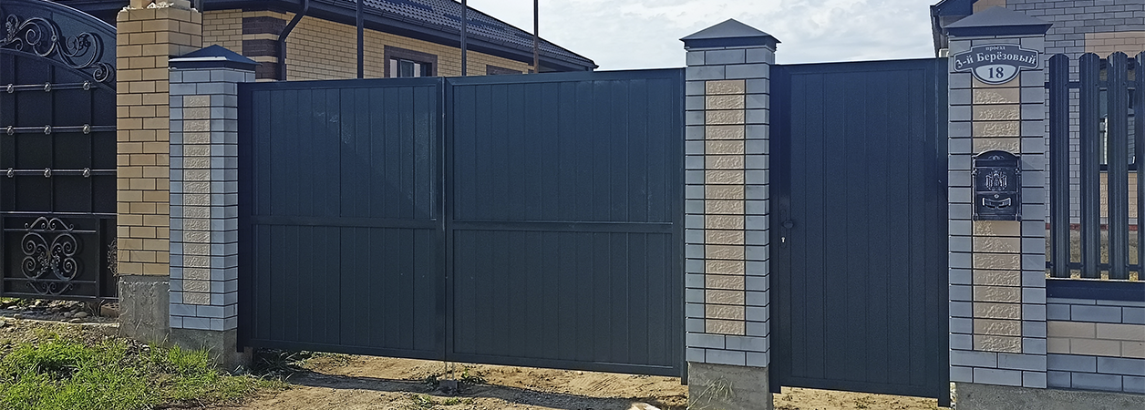 Въездные ворота в Курганинске под ключ