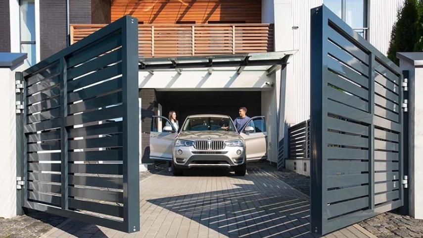 распашные ворота в Курганинске